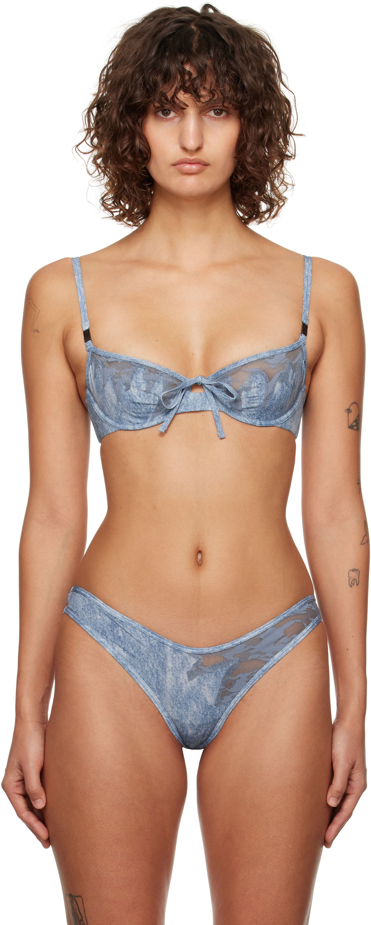 Bh Diesel Balconette-Lace Bra Blå | A15637 0LKBU, 0