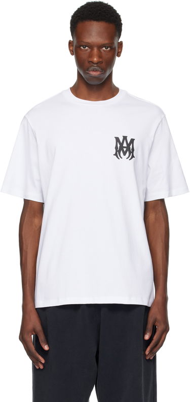 T-shirt AMIRI Blue MA Core Logo T-Shirt Blå | AMJYTE1074, 4