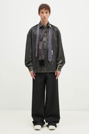 Skjorte Maison MIHARA YASUHIRO Maison MIHARA YASUHIRO Accessories Mixed Relaxed Longsleeve Shirt Grå | J13SH185, 4