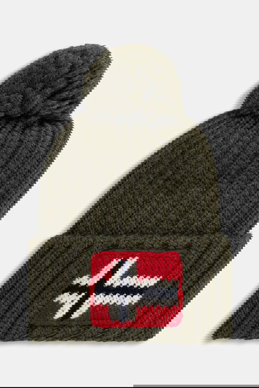 Beanie Napapijri Napapijri Semiury 5 Wool Blend Beanie Grøn | NP0A4GKBG0A1, 0