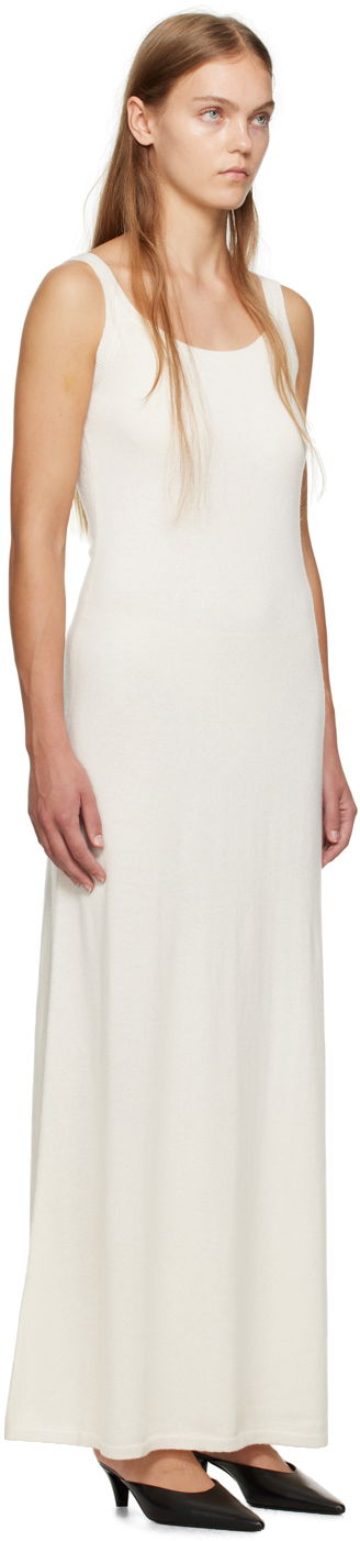 Kjole Max Mara Max Mara Scoop Neck Maxi Dress Hvid | 2313260433600 MM12002, 1