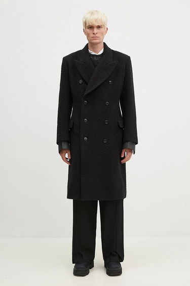 Frakker Martine Rose Double Breasted Shirt Overcoat Sort | 325WT07001, 0