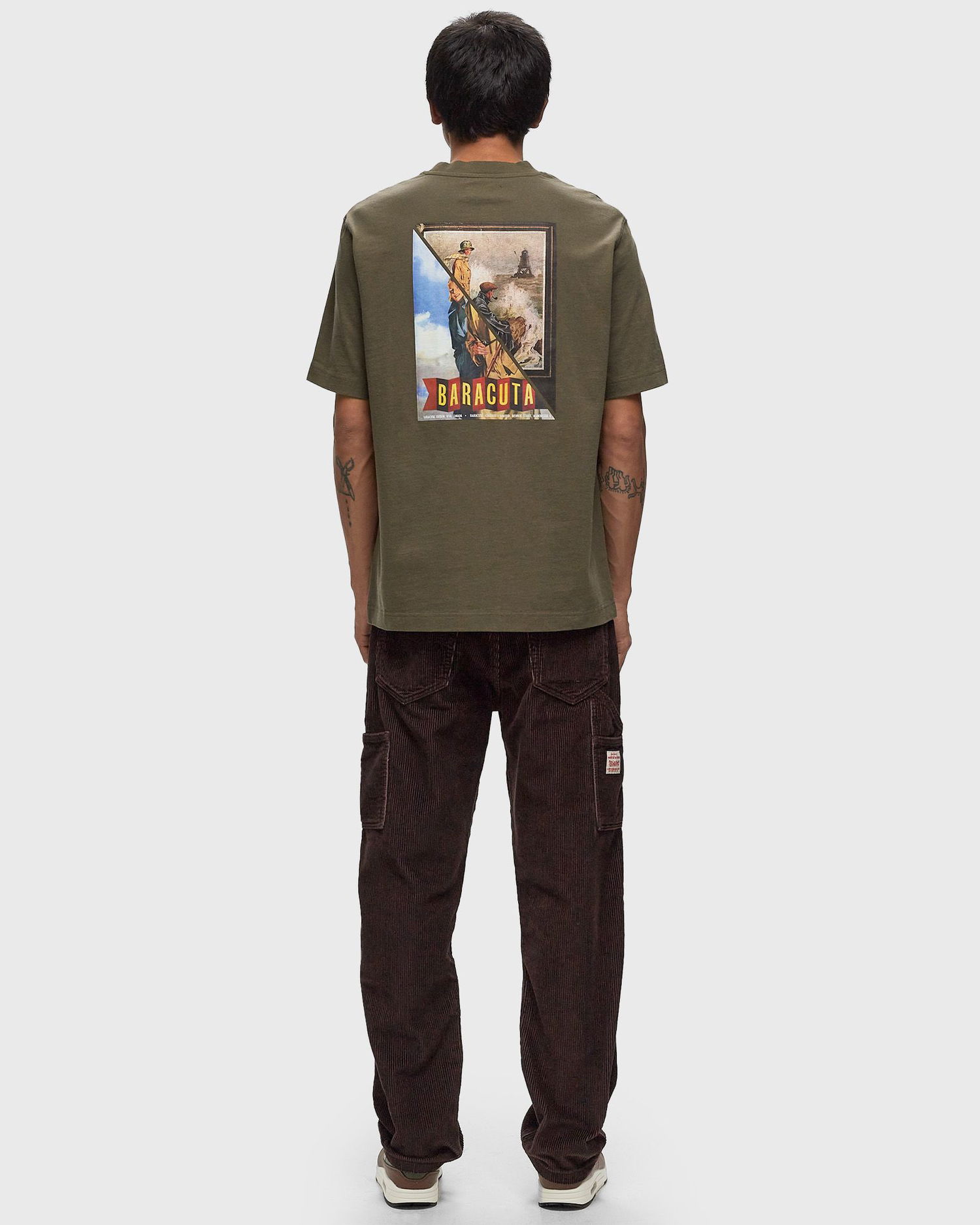 T-shirt Barbour Archive Print T-Shirt XL Grøn | MTS1363GN84, 1