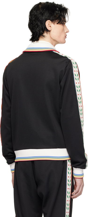 Jakke Casablanca Track Jacket with Stripes Sort | MPS25-JTP-310-01, 2