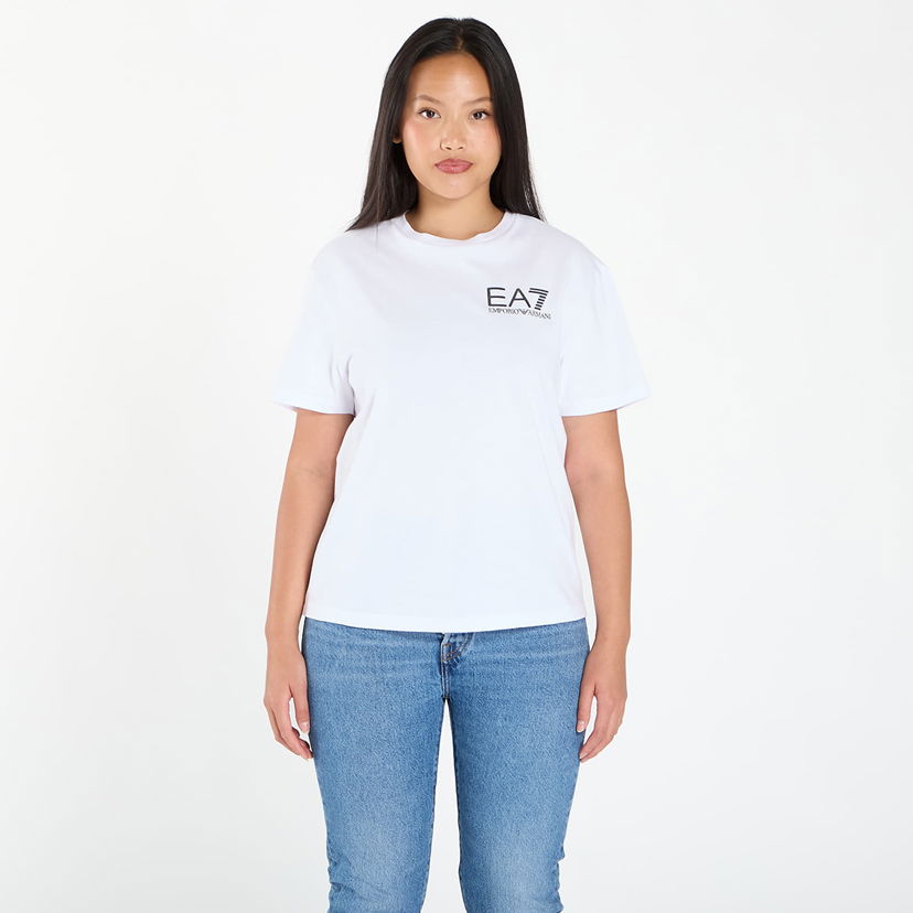T-shirt Emporio Armani EA7 Emporio Armani Train Logo Series T-Shirt Hvid | 7W000725AF12957U0002