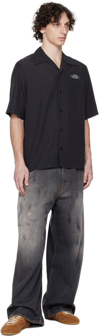Skjorte AMIRI Amiri 'Amiri Spirit' Bowling Shirt Sort | AMSTCA1148, 3