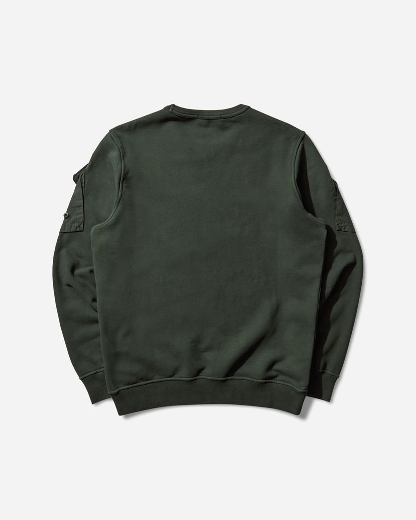 Sweatshirt Stone Island Sleeve Pockets Crewneck Sweatshirt Grøn | K2S15-6100008-S0A20 V005E