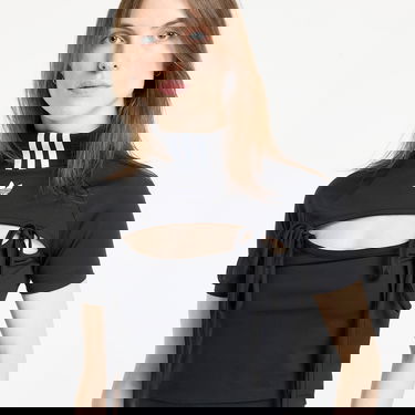 Crop top adidas Performance Cutout Tie Detail Crop Top Sort | JX2537, 1
