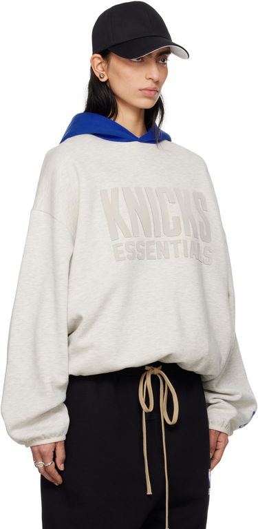 Sweatshirt Fear of God Fear of God Essentials New York Knicks Pull Over Hoodie XL Grå | 192AL246301F, 2
