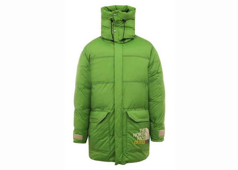 Parka Gucci The North Face x Down Parka Adder Green Grøn | 663751