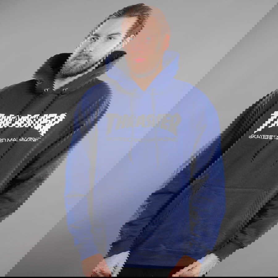 Sweatshirt Thrasher Skate Mag Hoody Mørkeblå | 017223, 0