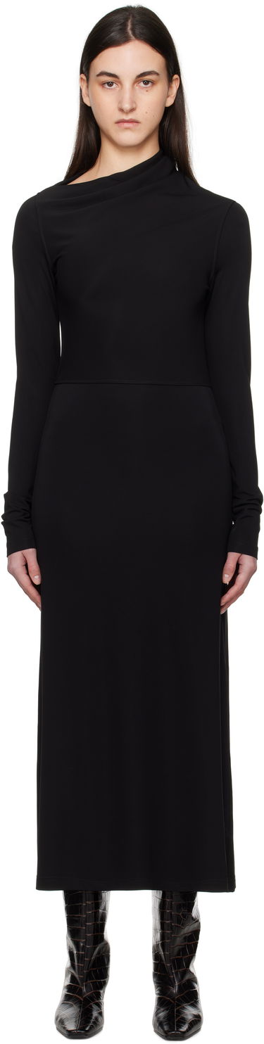 Kjole TOTEME TOTEME Draped Jersey Maxi Dress Sort | 251-WRD4459-FB0162, 0