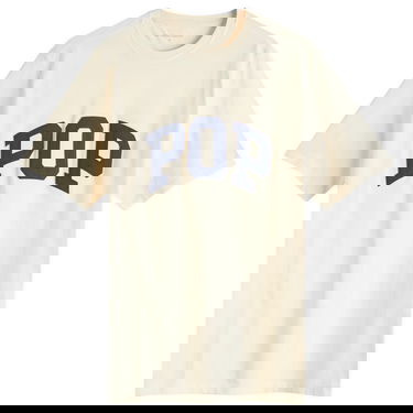 T-shirt Pop Trading Company Arch Logo T-Shirt, Size Large Beige | POPSS25-02-010, 1
