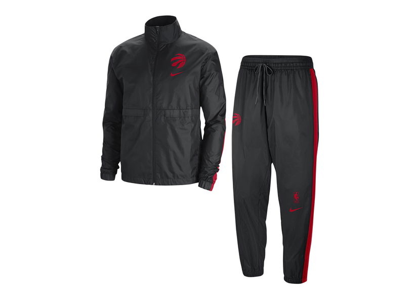 Træningsdragt Nike NBA Toronto Raptors Courtside Tracksuit Black/University Red Sort | DN8861-010