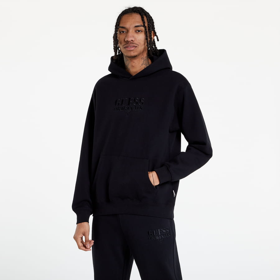 Sweatshirt GUESS Hooded Sweatshirt Sort | M1RQ06K9YH6, 0