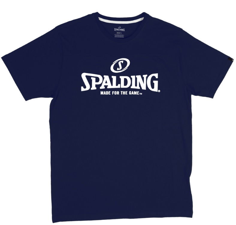 T-shirt Spalding Essential Logo Tee Mørkeblå | 40221626-navywhite, 0