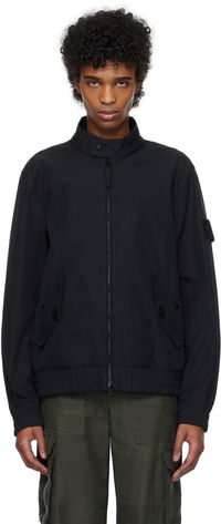 Stone Island Weatherproof Canvas Bomber Jacket