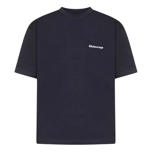 T-shirt Balenciaga Corporate Medium Fit T-Shirt Mørkeblå | 612966TJV873967