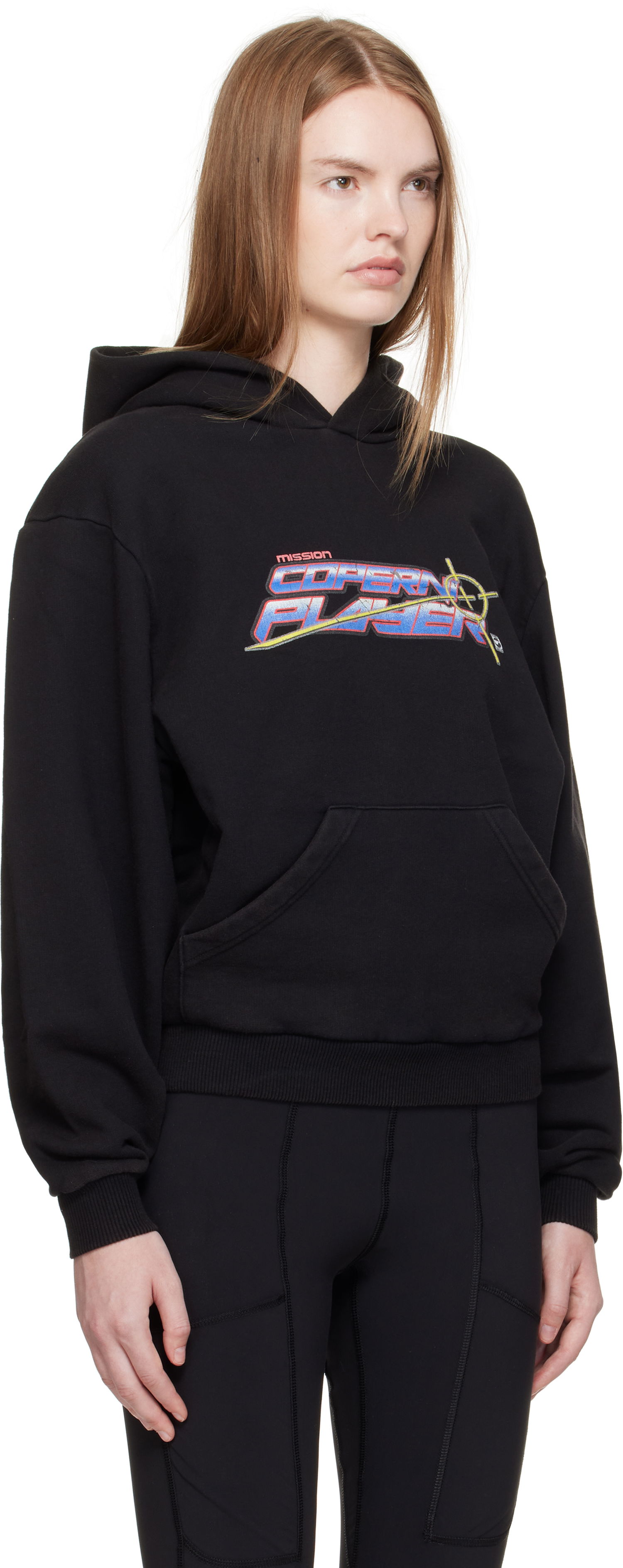 Sweatshirt Coperni Coperni Slogan Graphic Hoodie Sort | COPJS15PF5018, 1