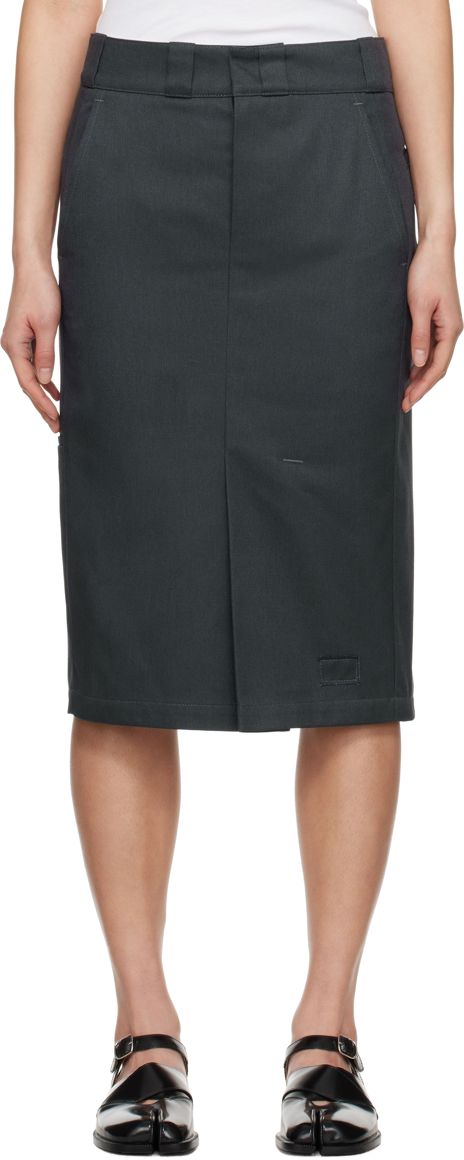 Nederdel Maison Margiela Maison Margiela Skater Chino Midi Skirt Grå | S51ME0028 S54042, 0