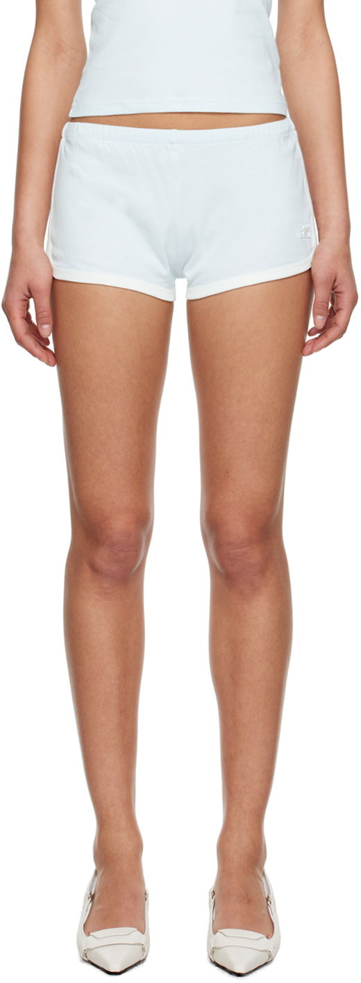 Shorts Courrèges Courrèges Contrast Trim Dolphin Shorts Hvid | 223JSH023JS0070, 0