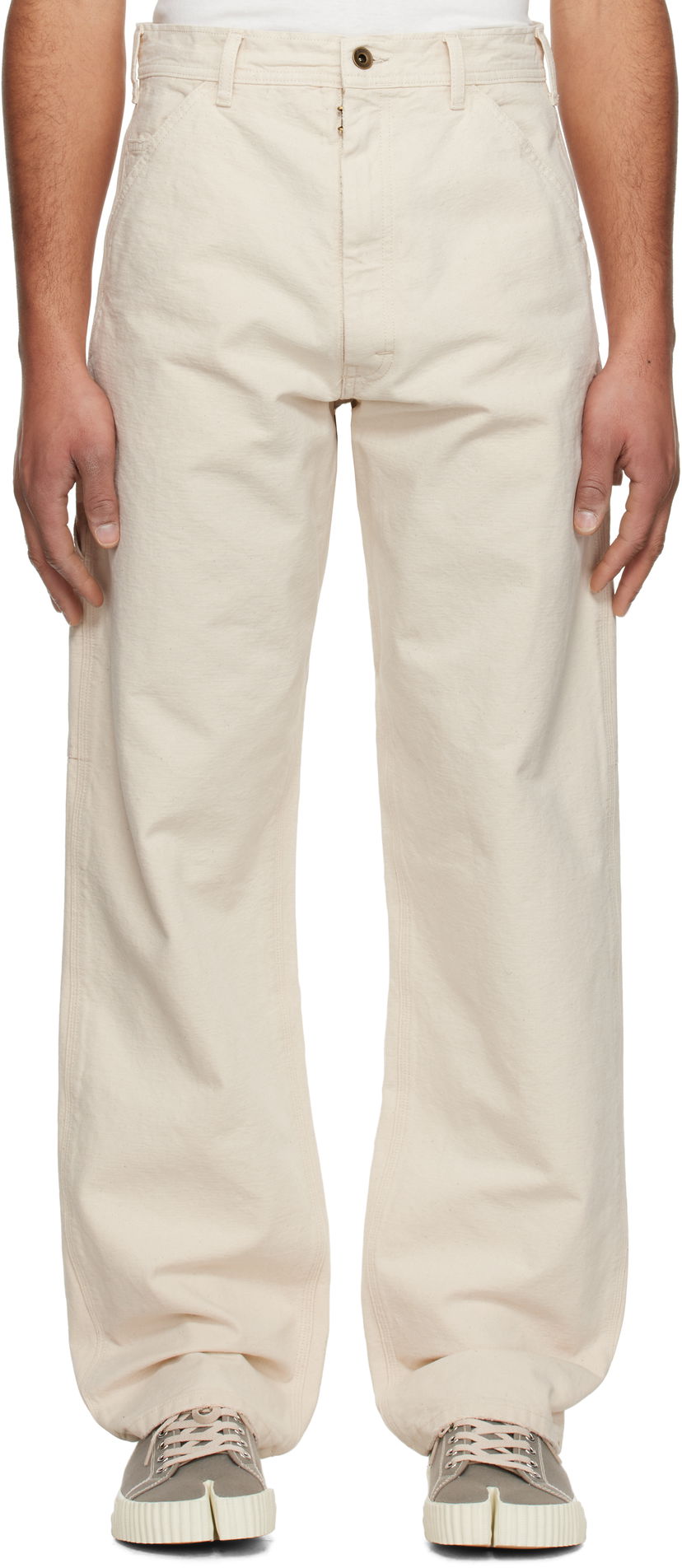 Cargo bukser Maison Margiela Maison Margiela Five-Pocket Jeans Beige | S50LA0235 M35261