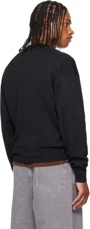 Sweater LEMAIRE LEMAIRE V-Neck Sweater Sort | TO1430 LK087, 2