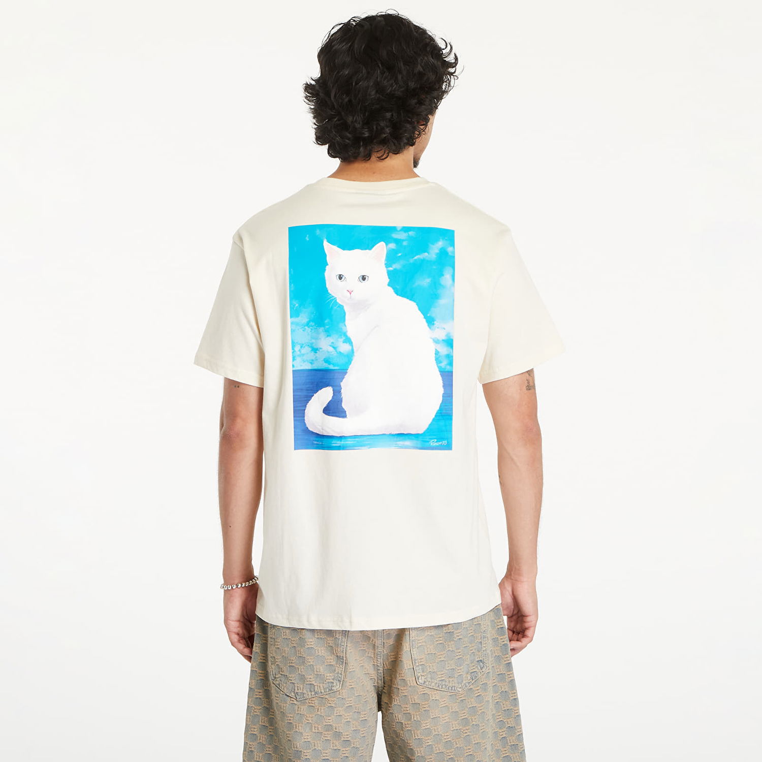T-shirt RIPNDIP Pretty Kitty Short Sleeve Tee Natural Beige | RNDSUM24142, 1