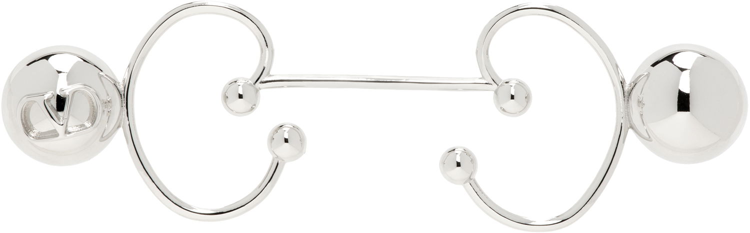 Ring Valentino Valentino Logo Piercing Ring Metalisk | 6Y0J0T29MET172, 0