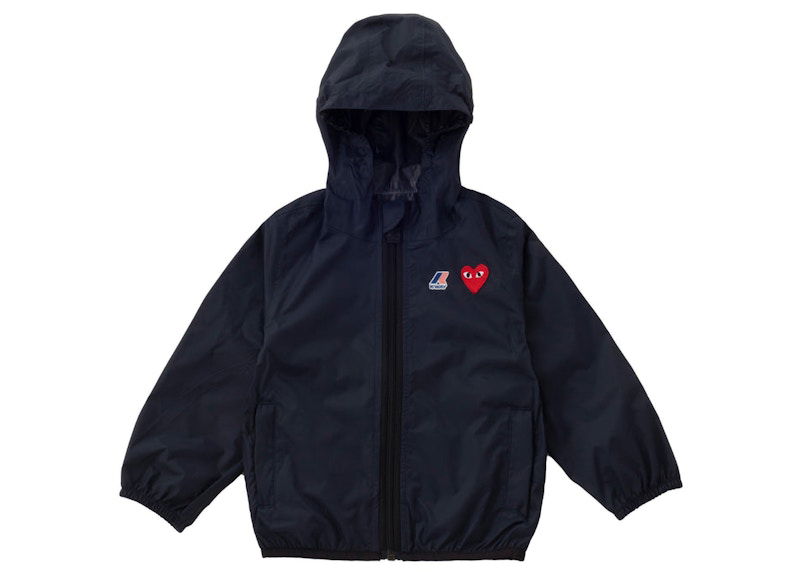 Vindjakke Comme des Garçons Play x  Kids Full Zip Jacket Hvid | AZ-J503-051, 1