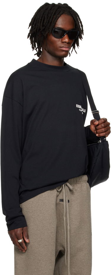 T-shirt Fear of God Fear of God ESSENTIALS Classic Long Sleeve T-Shirt Sort | 125AS254200F, 1