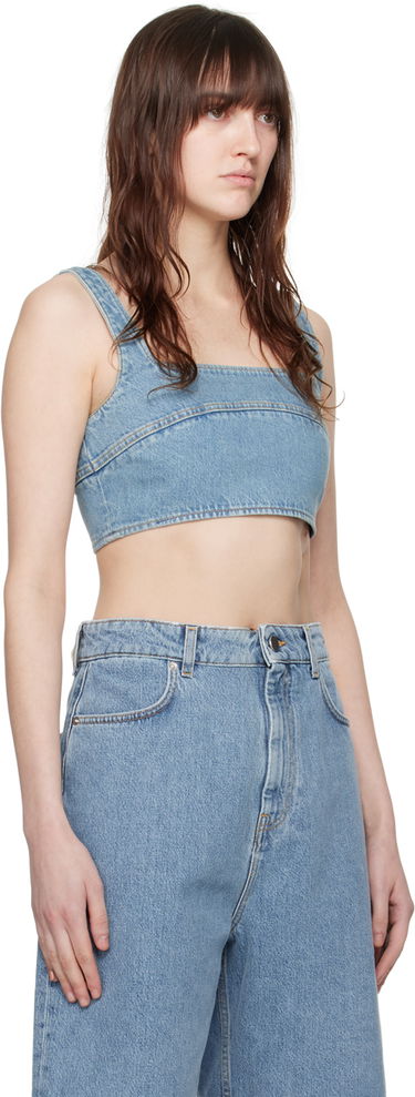 Tanktop Loulou de Saison Loulou de Saison Anet Denim Tank Top Blå | ANET, 1