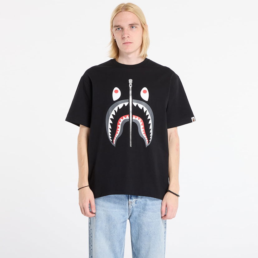 T-shirt BAPE Shark T-Shirt Sort | 001TEL801003MBLK