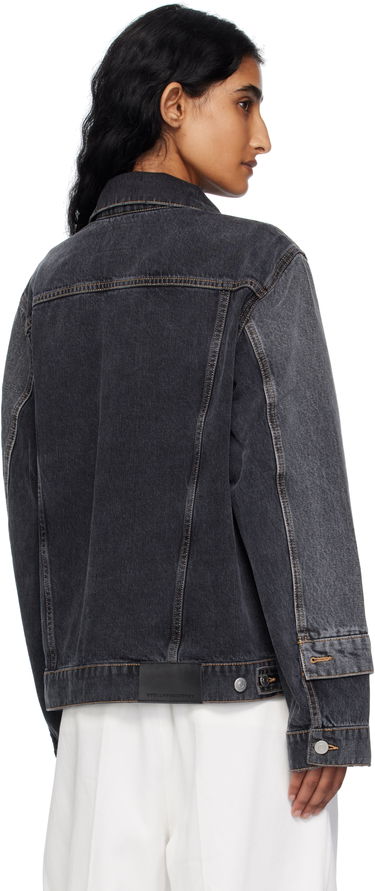 Jakke Stella McCartney Stella McCartney Tonal Panelled Denim Jacket Grå | 6D03443SQH30, 2