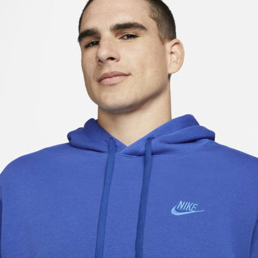 Sweatshirt Nike Sportswear Club Fleece Pullover Hoodie Blå | DJ6632-480, 1