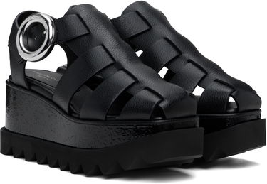 Sneakers og sko Stella McCartney Elyse Platform Heeled Sandals Sort | 810503AP0AV0, 3