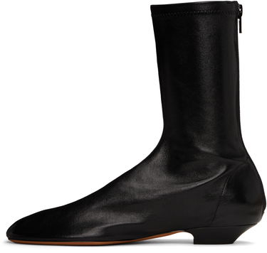 Sneakers og sko Khaite Khaite Apollo Flat Ankle Boots Sort | F1082-836, 2
