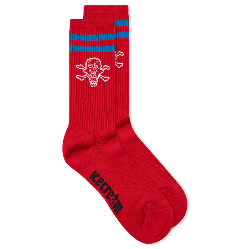 Sokker BBC IceCream ICECREAM Cones & Bones Sports Socks Rød | IC24268-RD