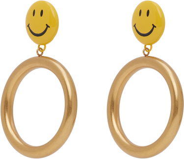 Øreringe Moschino Moschino Smiley Face Drop Earrings Gul | 25171A913784091607, 1