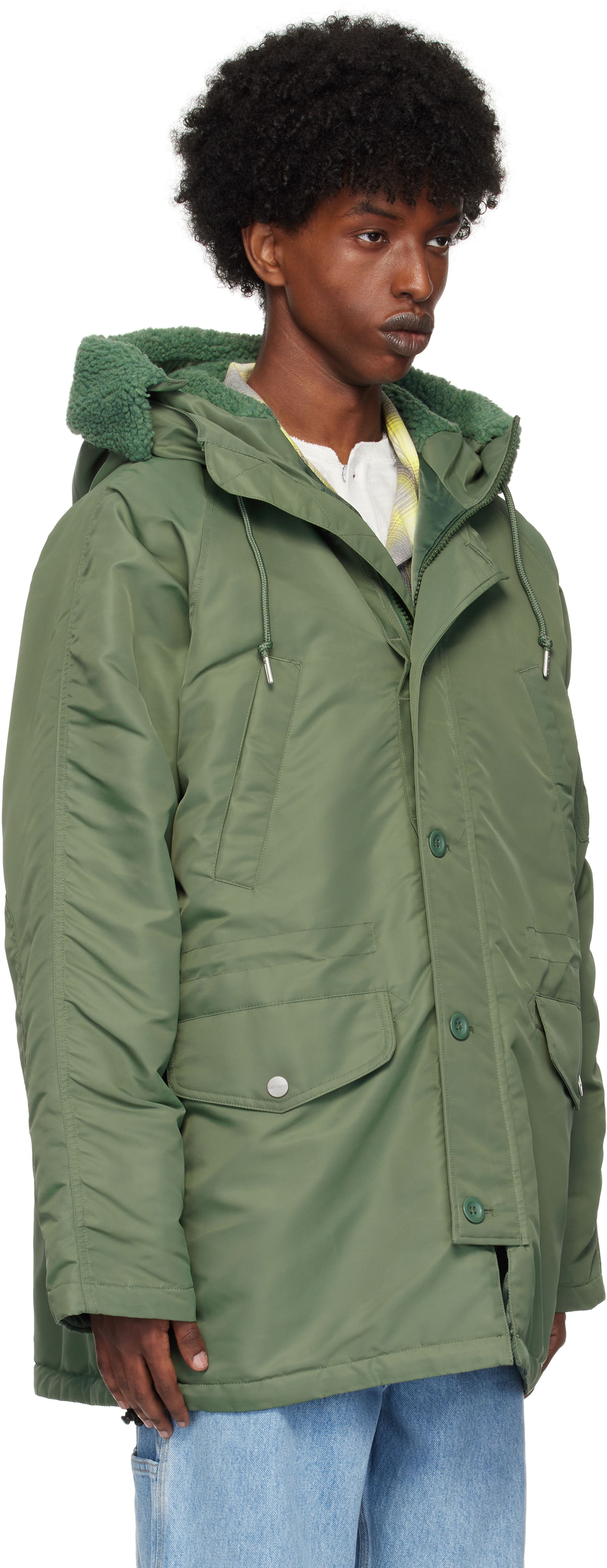 Parka Carhartt WIP Hooded Parka Coat Grøn | I033929, 1