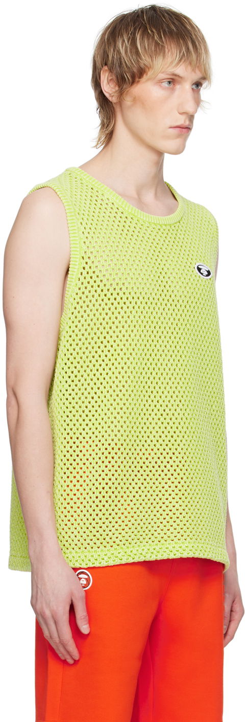 Tanktop AAPE by A Bathing Ape AAPE by A Bathing Ape Patch Knit Tank Top Grøn | AAPKNMB305XXMGRL, 1