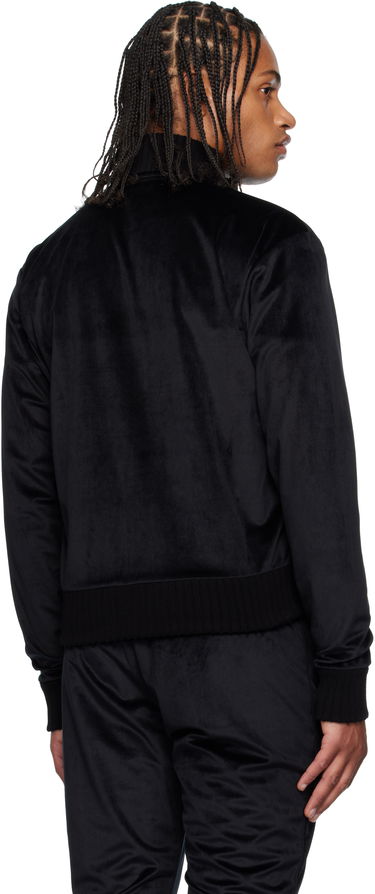 Jakke AMIRI AMIRI Velvet Track Jacket Sort | AMOUTJ1013, 2
