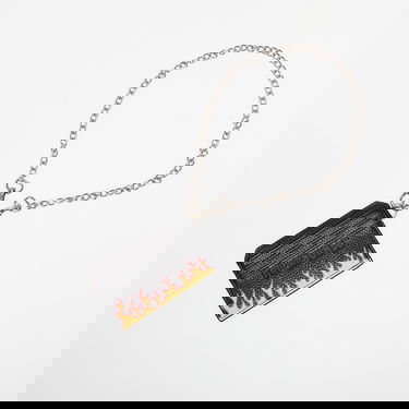Tegnebog Pleasures PLEASURES Leather Card Holder with Chain Sort | P25SU073 BLACK, 0