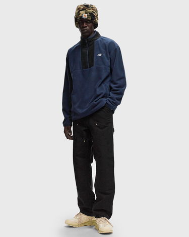 Sweatshirt New Balance Polar Fleece Half-Zip Sweatshirt Blå | MT43518-NNY, 1