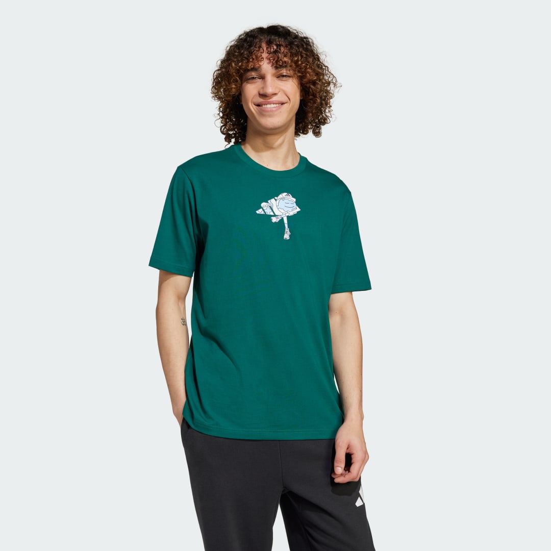 T-shirt adidas Performance Earth Day Graphic Tee Grøn | JI6753, 0