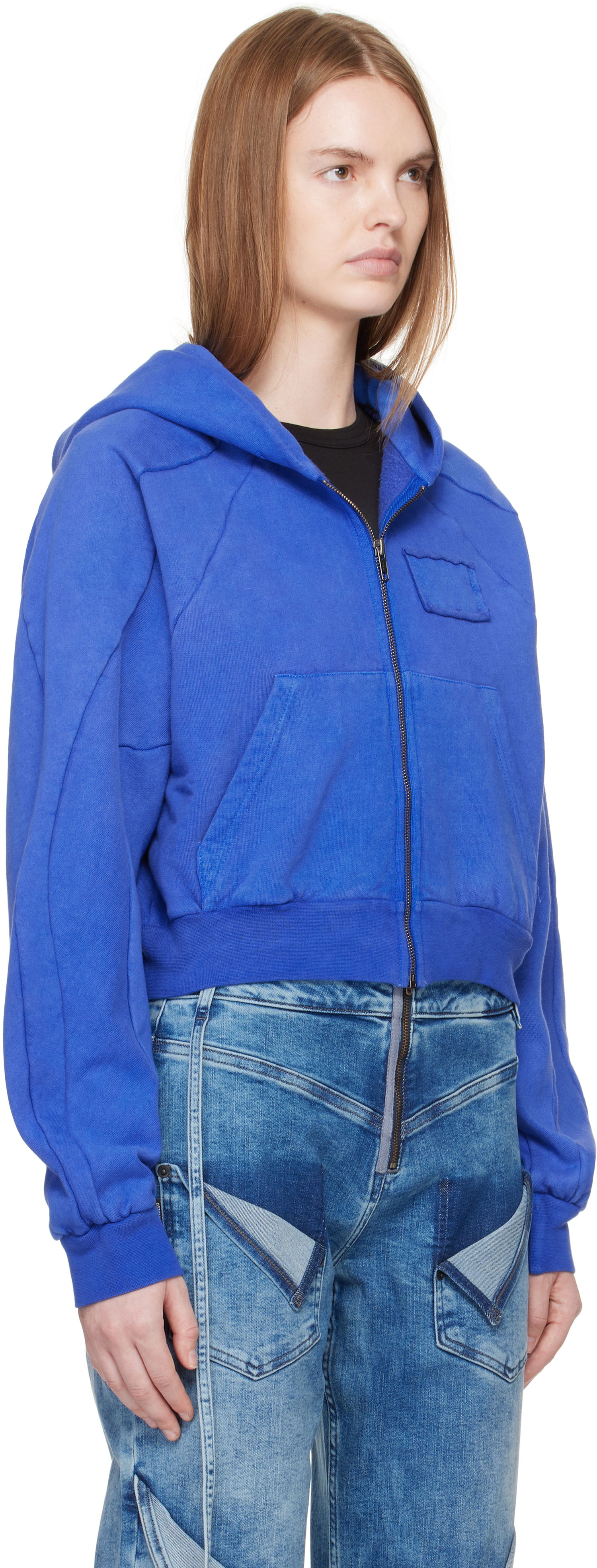 Sweatshirt Ottolinger Ottolinger Multiline Zip Hoodie Blå | 115-600415-03, 1