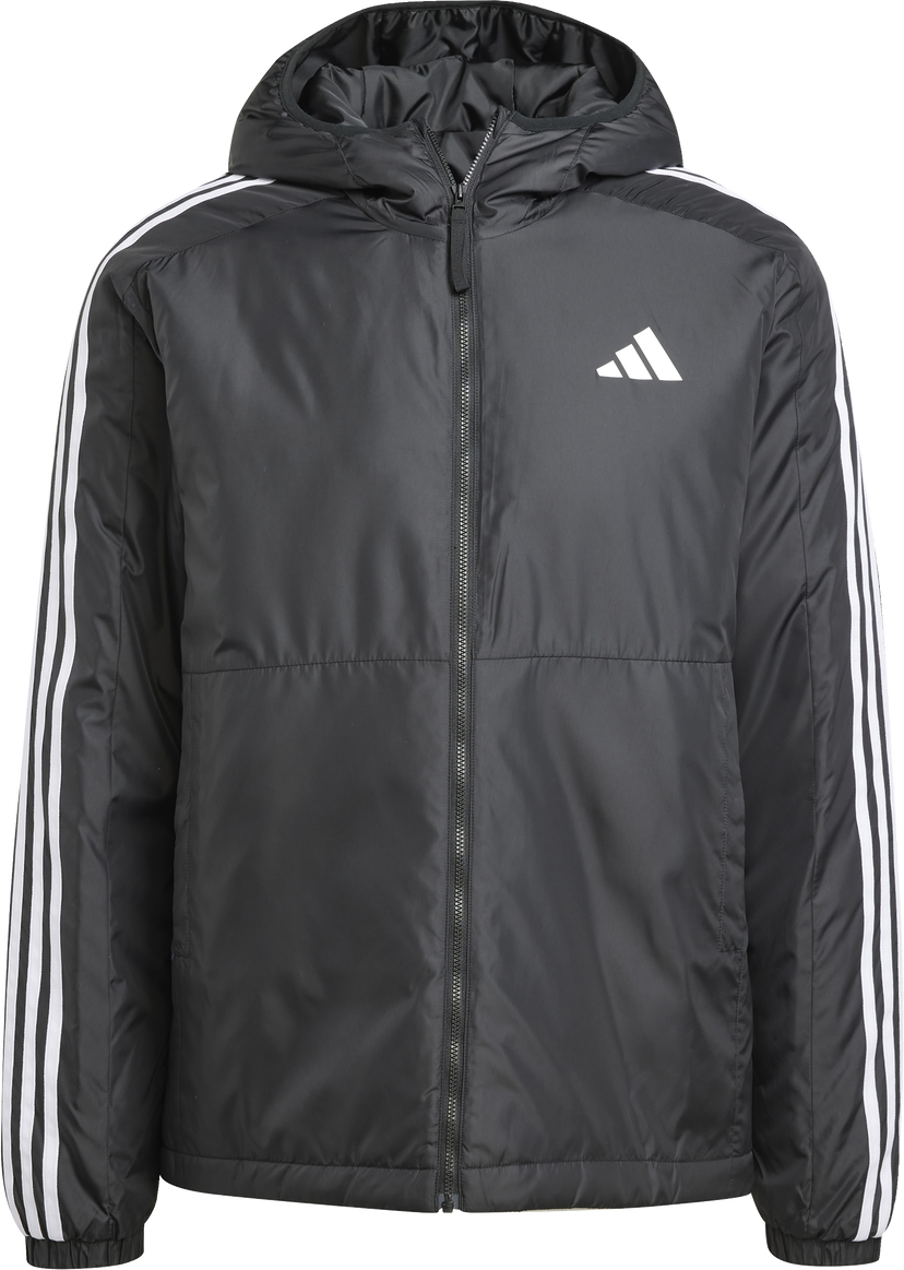 Jakke adidas Originals Essentials 3-Stripes Hooded Jacket Sort | jd1032