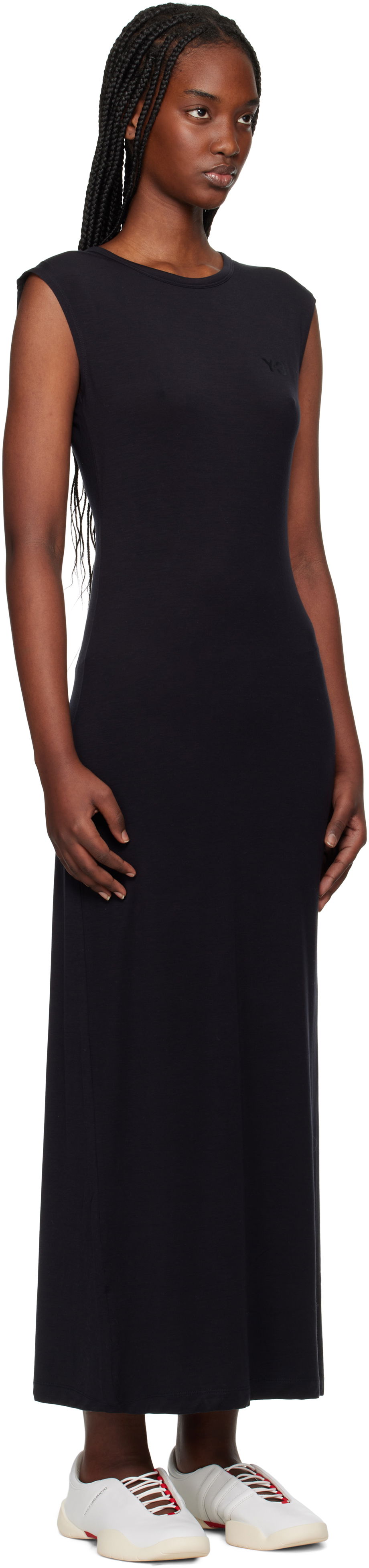 Kjole Y-3 Y-3 Open Back Midi Dress Sort | JD1479, 1