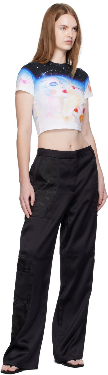 Crop top Casablanca Casablanca Galactic Connection Cropped T-Shirt Flerfarvet | WPF25-JTS-009-01, 3