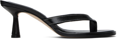 Skopleje Aeyde Aeyde Daphne Leather Toe-Post Heeled Sandals Sort | A11-HS-AEAR75CI187-SS25-800-007, 0